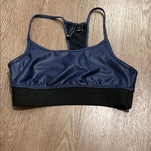Koral skinny blue sports bra